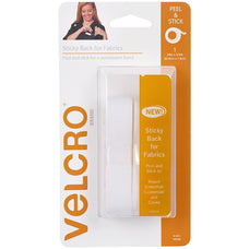 Velcro 19mm x 60cm White Fabric Tape