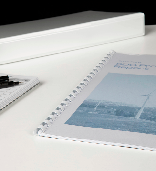 GBC Binding Comb 10mm, White, 21 Loop, Pack of 100