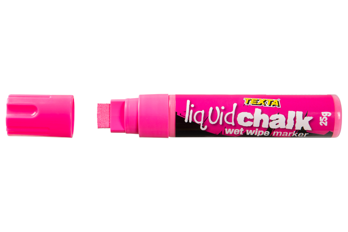 Texta Liquid Chalk Marker Wet Wipe Pink