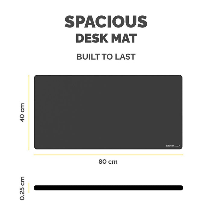 Fellowes Breyta Desk Mat, Black FPF100139320