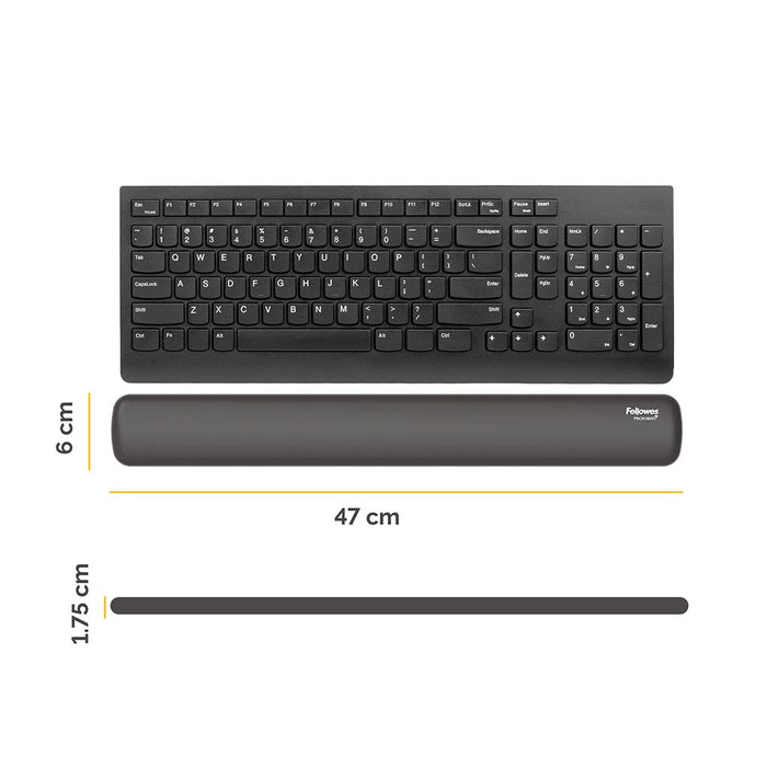 Fellowes Breyta Keyboard Wrist Rest, Black FPF100142575