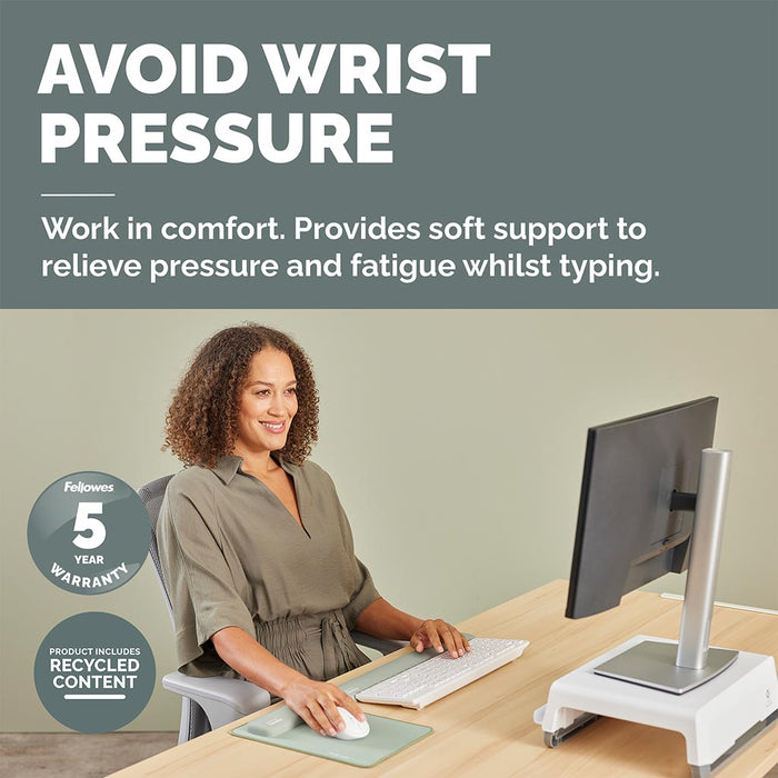 Fellowes Breyta Keyboard Wrist Rest, Sage FPF100142578