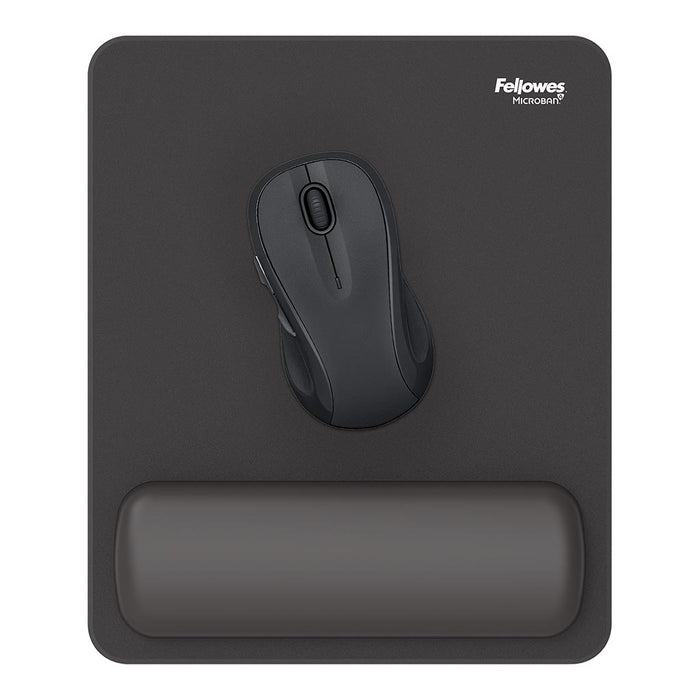 Fellowes Breyta Mouse Pad Wrist Rest, Black FPF100142555