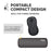 Fellowes Breyta Palm Wrist Rest, Black FPF100142565