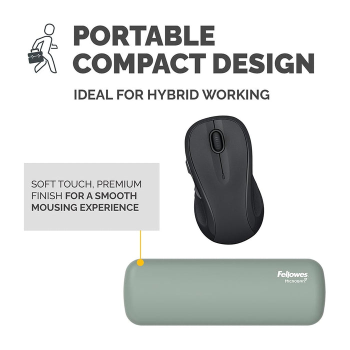 Fellowes Breyta Palm Wrist Rest, Sage FPF100142568