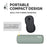 Fellowes Breyta Palm Wrist Rest, Sage FPF100142568