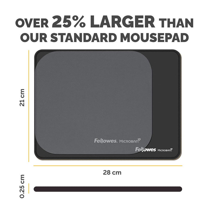 Fellowes Breyta XL Mouse Pad, Black FPF100138995