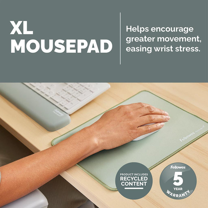 Fellowes Breyta XL Mouse Pad, Sage FPF100139318