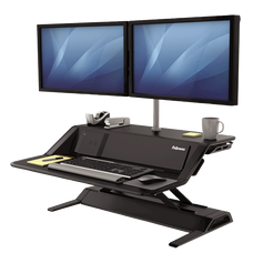 Fellowes Lotus DX Sit-Stand Workstation - Black FPF8082101
