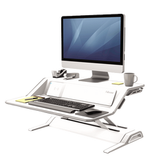 Fellowes Lotus DX Sit-Stand Workstation - White FPF8082201