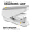 Fellowes LX840 EasyPress Half Strip Stapler White FPF100093882