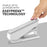 Fellowes LX870 EasyPress Full Strip Flat Clinch 40 Sheets Stapler, White FPF100119531