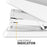 Fellowes LX870 EasyPress Full Strip Flat Clinch 40 Sheets Stapler, White FPF100119531