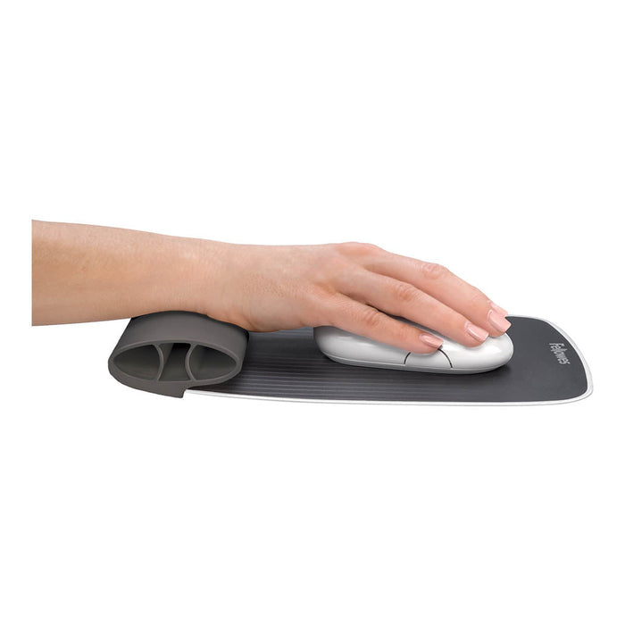 Fellowes Mouse Pad and Wrist Support - Grey FPF9311801