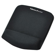Fellowes Mouse Pad and Wrist Support Plush Touch - Black FPF9252001