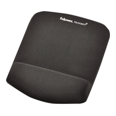 Fellowes Mouse Pad and Wrist Support Plush Touch - Graphite FPF9252201