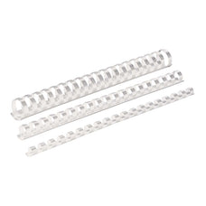 Fellowes Plastic Binding Coils 25mm White, Pack of 50 FPF5348204