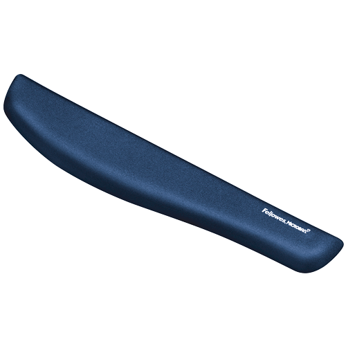 Fellowes PlushTouch Keyboard Wrist Rest with FoamFusion Technology - Blue FPF9287401