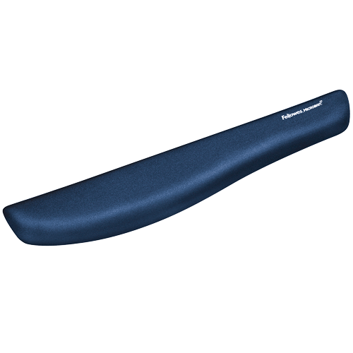 Fellowes PlushTouch Keyboard Wrist Rest with FoamFusion Technology - Blue FPF9287401
