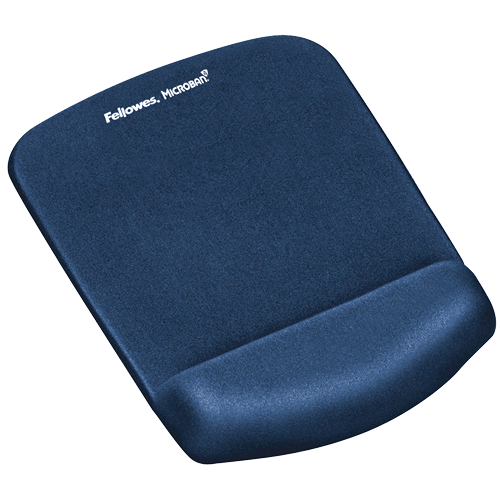Fellowes PlushTouch Wrist Rest With FoamFusion Technology - Blue FPF9287301