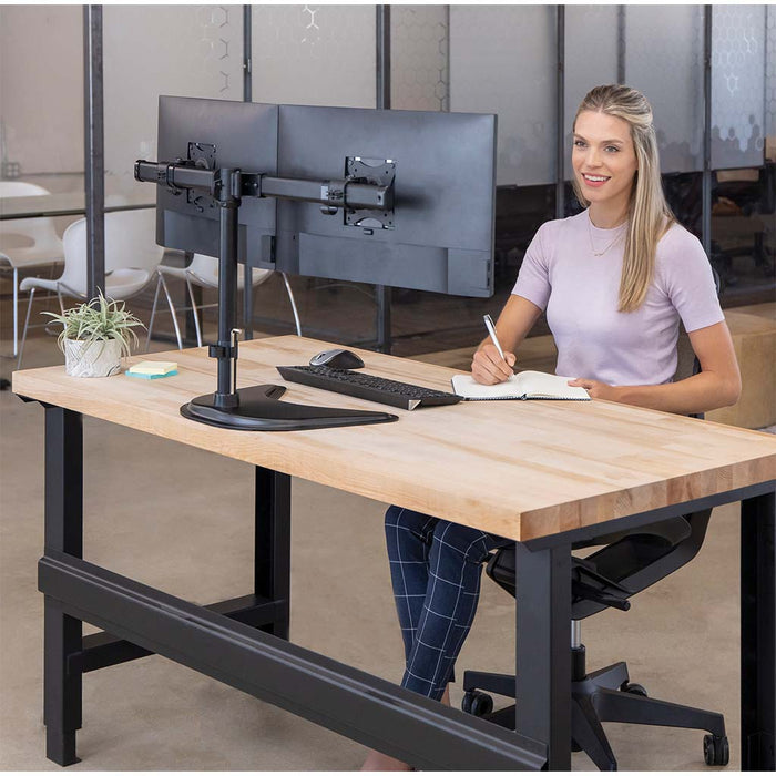 Fellowes Professional Series Freestanding Dual Horizontal Monitor Mount FPF8043701