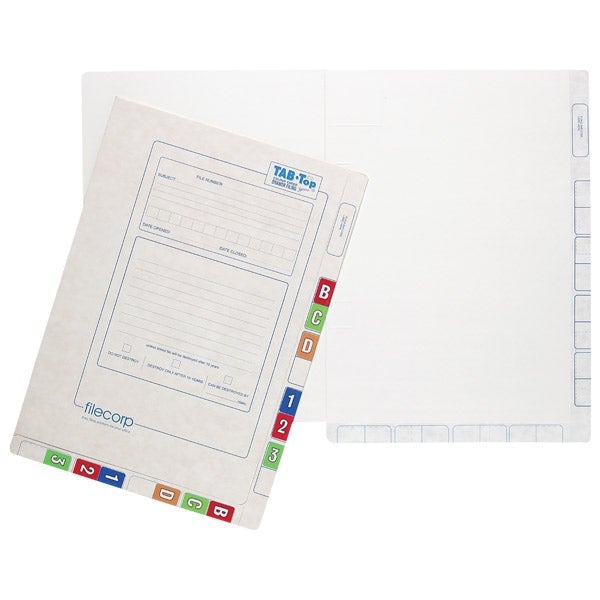 Filecorp TAB-Top 35mm Standard Drawer File (2501) x 100 | Filecorp ...