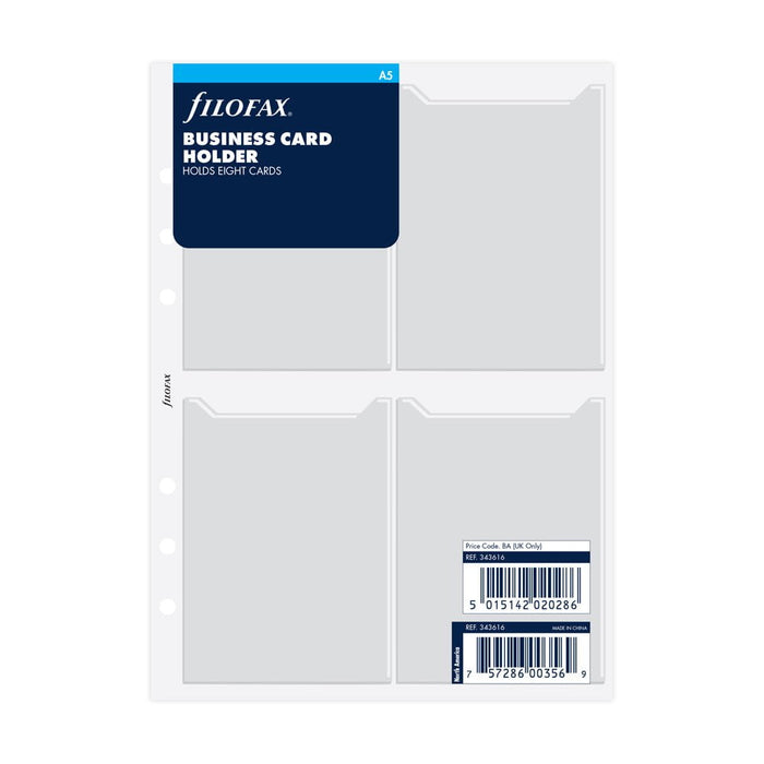 Filofax A5 Business Card Holder Refill CXF343616