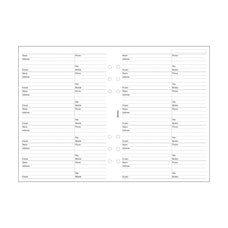 Filofax A5 Name/Address/Phone Refill CXF340206