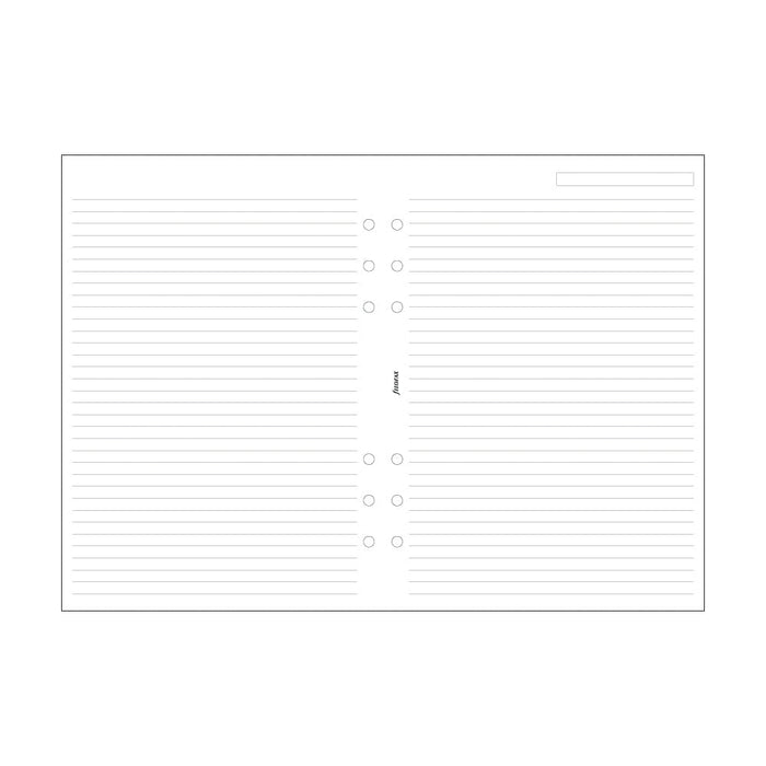 Filofax A5 White Lined Notepaper Refill 25 Sheets CXF343008
