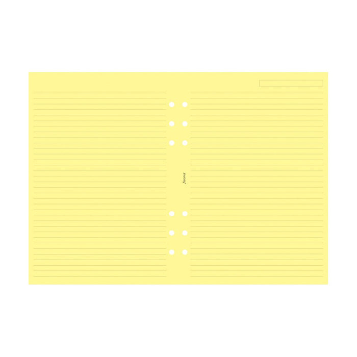 Filofax A5 Yellow Lined Notepaper Refill CXF343010