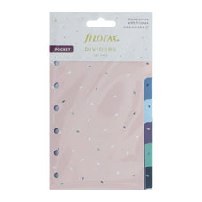 Filofax Accessory Dividers Plastic Pocket Set 6 Garden CXF132744