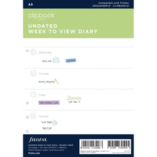 Filofax Clipbook Personal Week to View Refill CXF344000