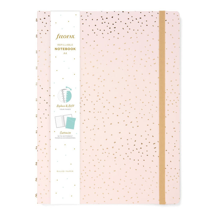 Filofax Confetti A4 Notebook Rose Quartz CXF179536