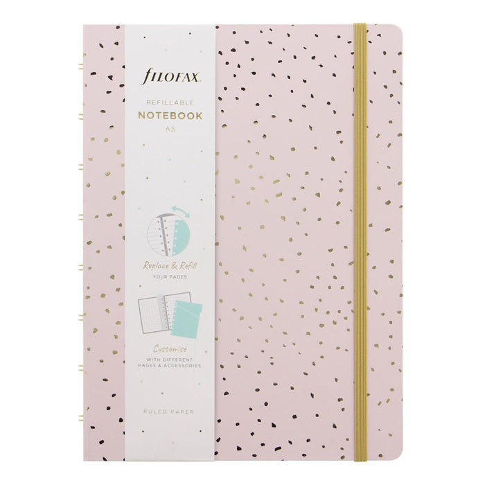 Filofax Confetti A5 Notebook Rose Quartz CXF115118