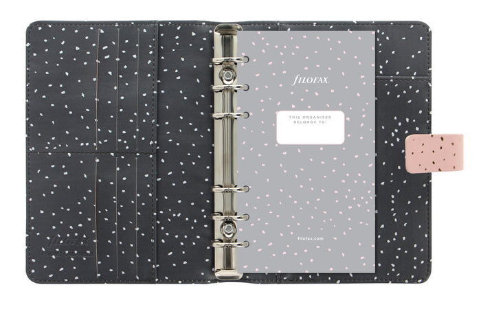 Filofax Confetti Personal Organiser, Rose Quartz, 190mm x 151mm x 43mm CXF028723