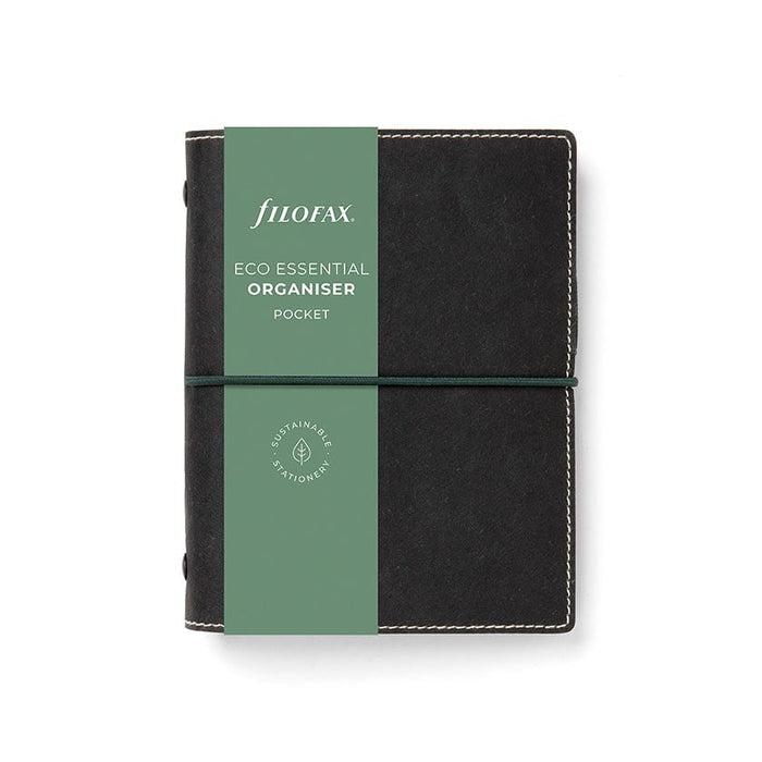 Filofax Eco Essential 15cm x 13cm Pocket Organiser Ebony CXF022682