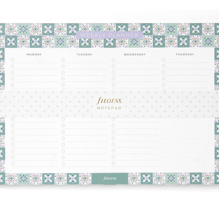 Filofax Mediterranean Weekly Planner Notepad (with magnet) CXF132895