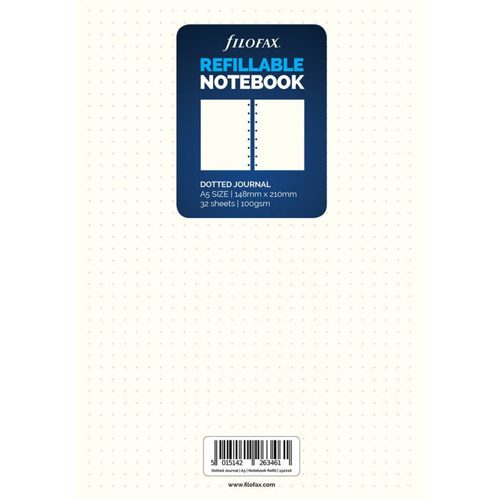 Filofax Notebook A5 Notes Dotted Refill CXF152016