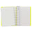 Filofax Notebook A5 Saffiano Grey Yellow Lined CXF115074