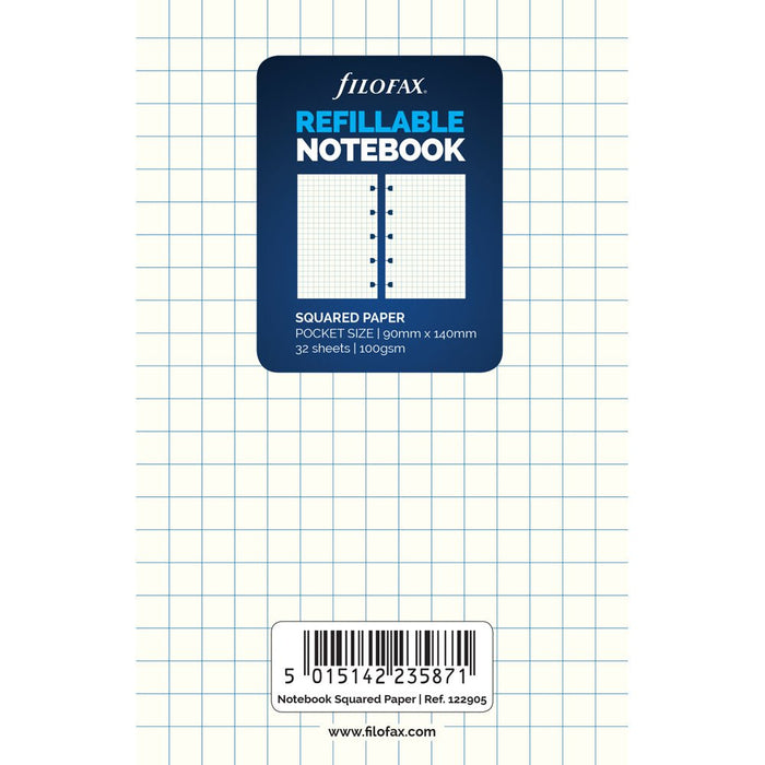 Filofax Notebook Pocket Notes Square Refill CXF122905