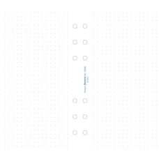 Filofax Organiser Refill Personal Notepaper Dotted White CXF132680