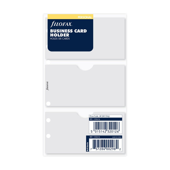 Filofax Personal Business Card Holder Refill CXF133616