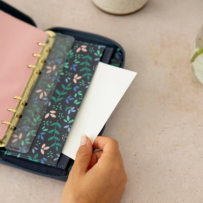 Filofax Personal Compact Organiser, Zip Closure, Garden, 171mm x 9mm CX1002037