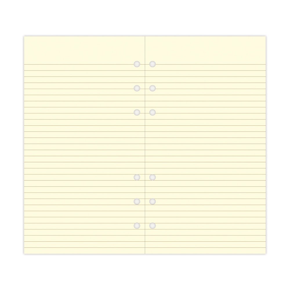 Filofax Personal Cream Lined Notepad Refill | Desktop Essentials ...