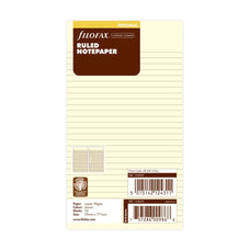 Filofax Personal Cream Lined Notepad Refill CXF133053