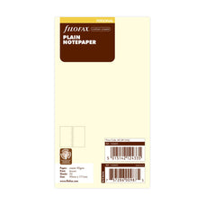 Filofax Personal Cream Plain Notepad Refill CXF132453