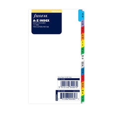 Filofax Personal Multi Coloured A-Z Index Refill CXF131608