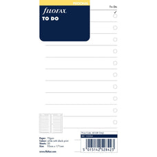 Filofax Personal To Do Pad Refill CXF132204