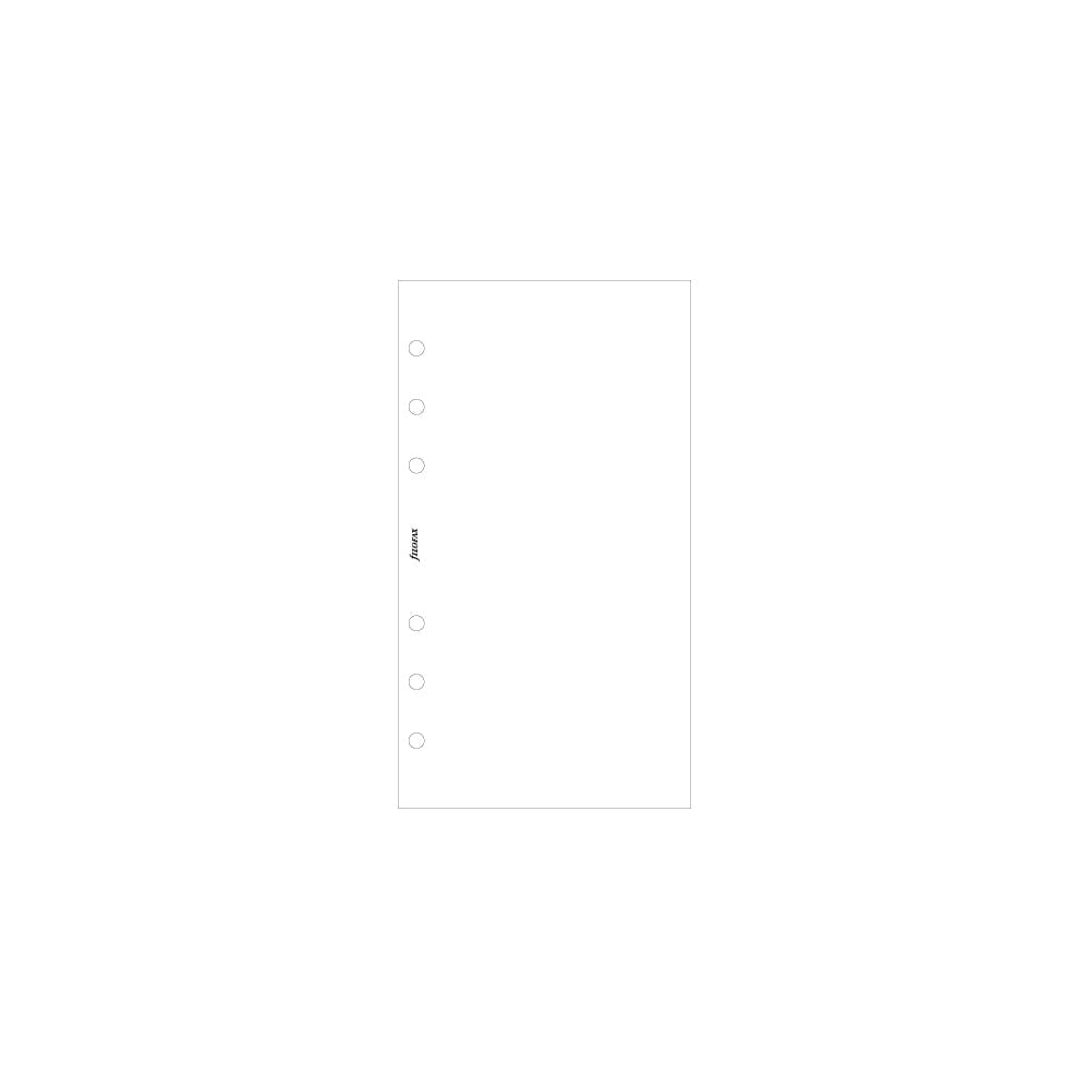 Filofax Personal White Plain Notepad Refill | Desktop Essentials ...