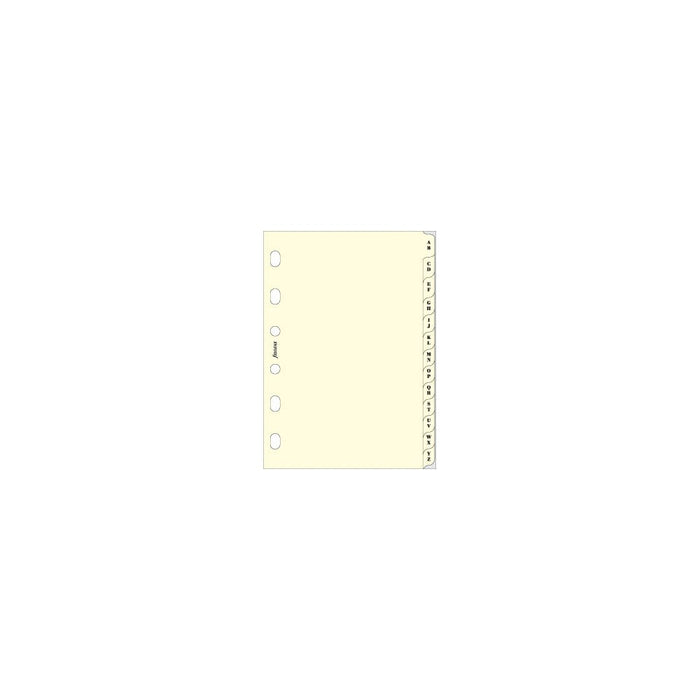 Filofax Pocket A - Z Index Cream CXF211664